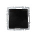 BRITE Розетка 1-местная с заземлением с защитными шторками и крышкой 16А IP20 РСбш10-3-БрЧ черный IEK