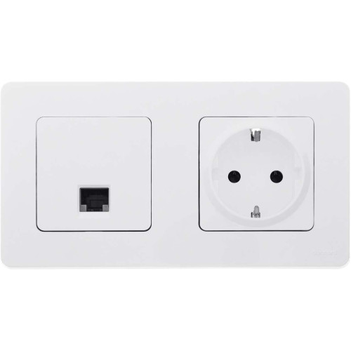 INSPIRIA Розетка компьютерная RJ45 категория 5Е UTP белый