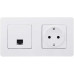 INSPIRIA Розетка компьютерная RJ45 категория 5Е UTP белый