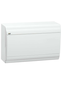 PRIME Корпус пластиковый ЩРН-П-12 модулей навесной белый/белая дверь IP41 IEK