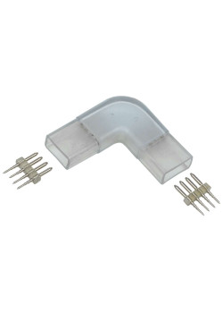 Коннектор угловой 5шт RGB 14мм (разъем-разъем) IEK