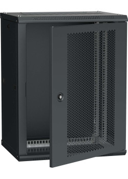 ITK Шкаф настенный LINEA W 18U 600х450мм дверь перфорированная RAL 9005