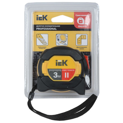 Рулетка измерительная PROFESSIONAL 3м IEK