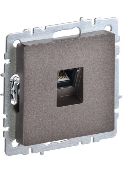 BRITE Розетка компьютерная RJ45 кат.5E РК10-БрТБ темная бронза IEK