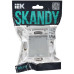 SKANDY Розетка 1-местная с заземлением с защитными шторками и крышкой 16А IP44 SK-R11S серебряный IEK