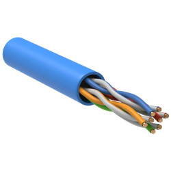 ITK Витая пара U/UTP кат.5E 4х2х24AWG solid PVC синий (305м)