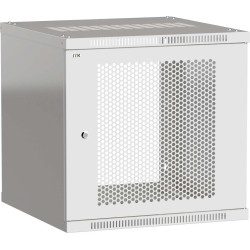 ITK Шкаф LINEA WE 9U 600x650мм дверь перфорированная серый