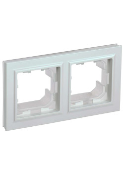 BRITE Рамка 2-местная IP44 РУ-2-БрЖ-44 жемчуг IEK