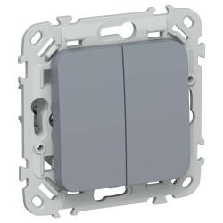 FLITE Выключатель жалюзи 10А ВЖ52-2-0-ФлМ маренго IEK