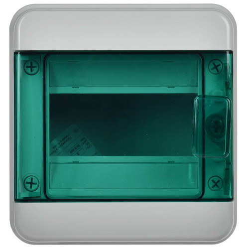 TEKFOR Корпус пластиковый КМПн-6 IP65 зеленая прозрачная дверь IEK