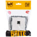 BRITE Розетка компьютерная RJ45 кат.5E РК10-БрБ белый