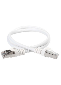 ITK Коммутационный шнур (патч-корд) кат.6 FTP PVC 0,5м белый