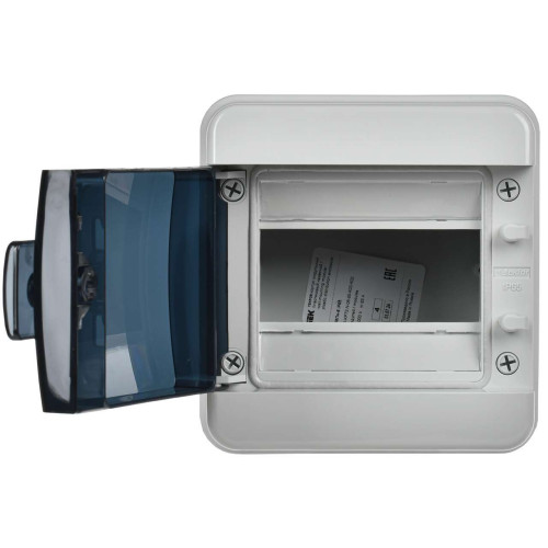 TEKFOR Корпус пластиковый КМПн-6 IP65 черная прозрачная дверь IEK