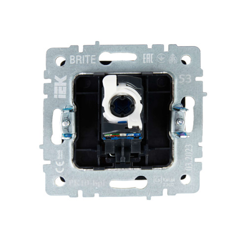 BRITE Розетка компьютерная RJ45 кат.5E РК10-БрГ графит IEK