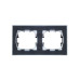 BRITE Рамка 2-местная IP44 РУ-2-БрЧ-44 черный IEK