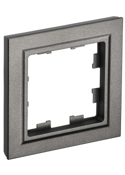 BRITE Рамка 1-местная РУ-1-БрТБ темная бронза IEK
