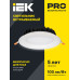 Светильник светодиодный ДВО 1802 PRO круг 20Вт 4000K IP40 белый IEK