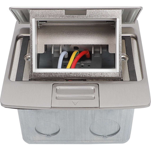 PRIMER Лючок с откидной крышкой неукомплектованный на 3 модуля IP42 нержавеющая сталь IEK PRIMER Лючок с откидной крышкой неукомплектованный на 3 модуля IP42 нержавеющая сталь IEK