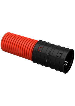 Труба гофрированная двустенная ПНД d=125мм красная (50м) IEK