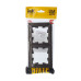 BRITE Рамка 2-местная IP44 РУ-2-БрТБ-44 темная бронза IEK