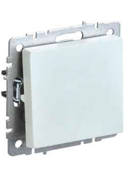 BRITE Выключатель 1-клавишный 10А ВС10-1-0-БрЖ жемчуг IEK