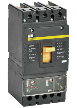 Выключатель автоматический ВА88-35 3Р 250А 35кА с электронным расцепителем MP 211 IEK
