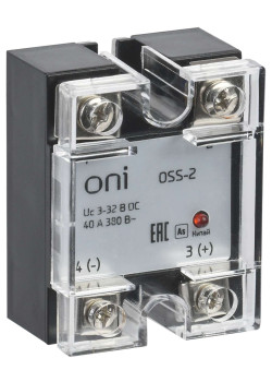 Реле твердотельное OSS-2 25А 380В AC 3-32В DC ONI