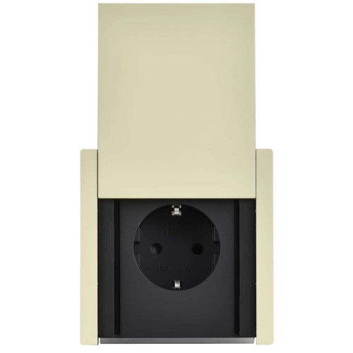 FORTE&PIANO Розетка 1-местная с заземлением с защитными шторками и крышкой винтовое крепление 16А IP44 FP821M металл серый сланец IEK FORTE&PIANO Розетка 1-местная с заземлением с защитными шторками и крышкой винтовое крепление 16А IP44 FP821M металл серый сланец IEK