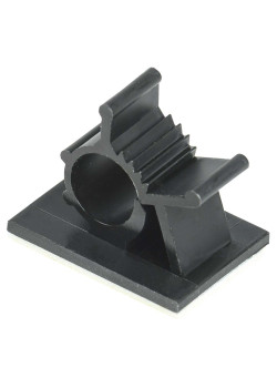 Клипса самоклеящаяся КС-10 черная (24 шт) IEK