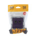 BRITE Розетка двойная RJ11+RJ45 кат.5E РК/Т12-БрЧ черный IEK