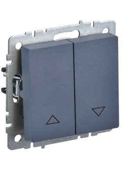 BRITE Выключатель жалюзи 10А ВС10-1-5-БрМ маренго IEK