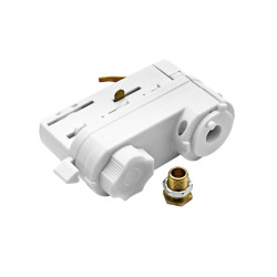 Электрический адаптер (шинопровод) белый LEDEL