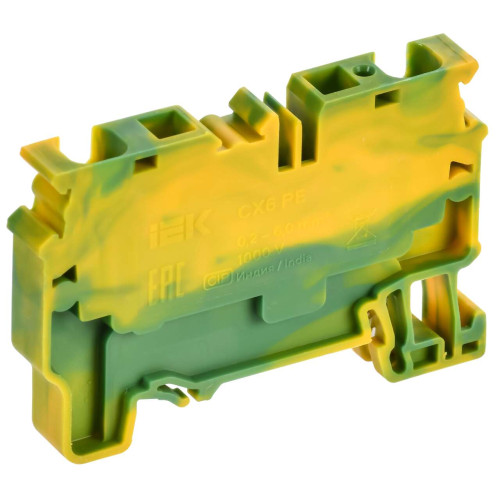 ARMAFIX Клемма пружинная CX6 PE 6мм2 проходная заземляющая IEK ARMAFIX Клемма пружинная CX6 PE 6мм2 проходная заземляющая IEK