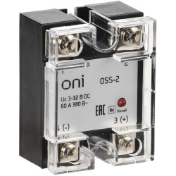 Реле твердотельное OSS-2 60А 380В AC 3-32В DC ONI