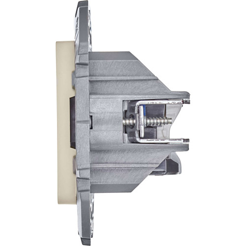 INSPIRIA Розетка компьютерная двойная RJ45 категория 6 UTP слоновая кость