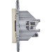 INSPIRIA Розетка компьютерная двойная RJ45 категория 6 UTP слоновая кость