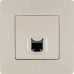 ETIKA Розетка компьютерная RJ45 категория 5Е UTP слоновая кость