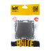 BRITE Розетка 1-местная с заземлением с защитными шторками и крышкой 16А IP44 РСбш10-3-44-БрС сталь IEK