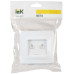 VEGA Розетка 2-местная компьютерная RJ45 кат.5е РК10-2-ВБ белый IEK