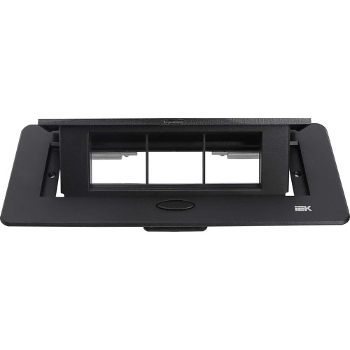 PRIMER Блок розеточный с выдвижной крышкой на 6 модулей черный IEK PRIMER Блок розеточный с выдвижной крышкой на 6 модулей черный IEK