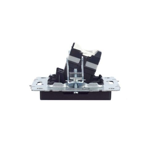 BRITE Розетка компьютерная RJ45 кат.5E РК10-БрЧ черный IEK