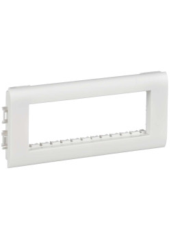 METRA Рамка и суппорт на 6 модуля для кабель-каналов с шириной крышки 75мм белый