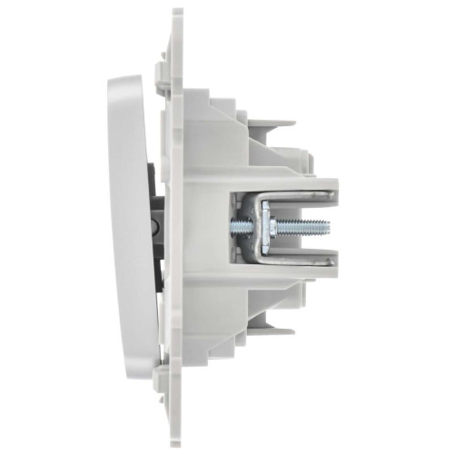 FLITE Выключатель 1-клавишный 10А ВС11-1-0-ФлА алюминий IEK