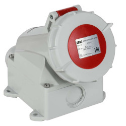 Розетка стационарная ССИ-1142 16А-6ч 380В 3P+PE IP67 IEK
