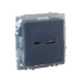 BRITE Розетка USB A+C 18Вт РЮ11-1-БрМ маренго IEK