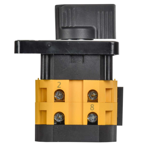 Переключатель кулачковый стандартная черная рукоятка 10А схема 67 MASTER IEK Переключатель кулачковый стандартная черная рукоятка 10А схема 67 MASTER IEK