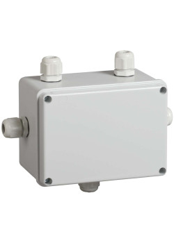 Коробка распаячная КМ41331 для открытой проводки безгалогенная (HF) 150х110х85мм IP55 5 гермовводов PG11 серая IEK