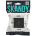 SKANDY Выключатель 1-клавишный с индикацией 10А SK-V07T титан IEK