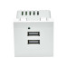 PRIMER РКЮ-23-40-П Розетка USB A+A 5В 4,2А (2 модуля) белая IEK
