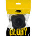 GLORY Розетка 1-местная для открытой установки с заземлением без защитных шторок 16А РС20-3-ХЧм черный матовый IEK